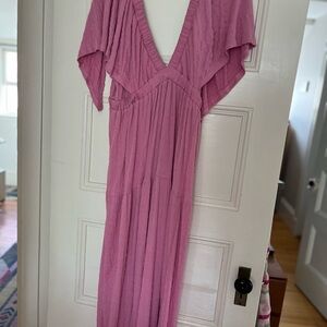 Free People Pink Maxi Dress